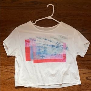 free people cropped tee